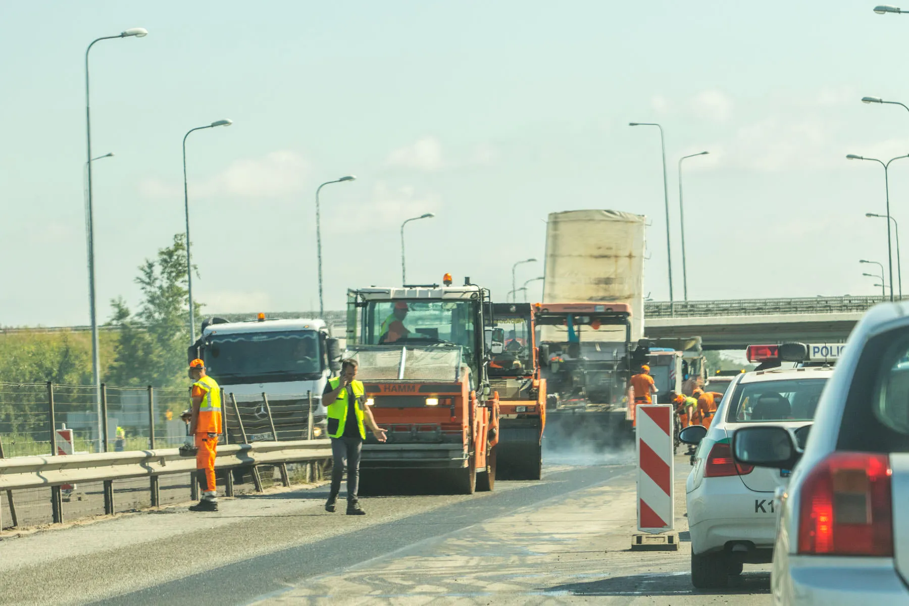 Kelio remonto darbai prie Karmėlavos