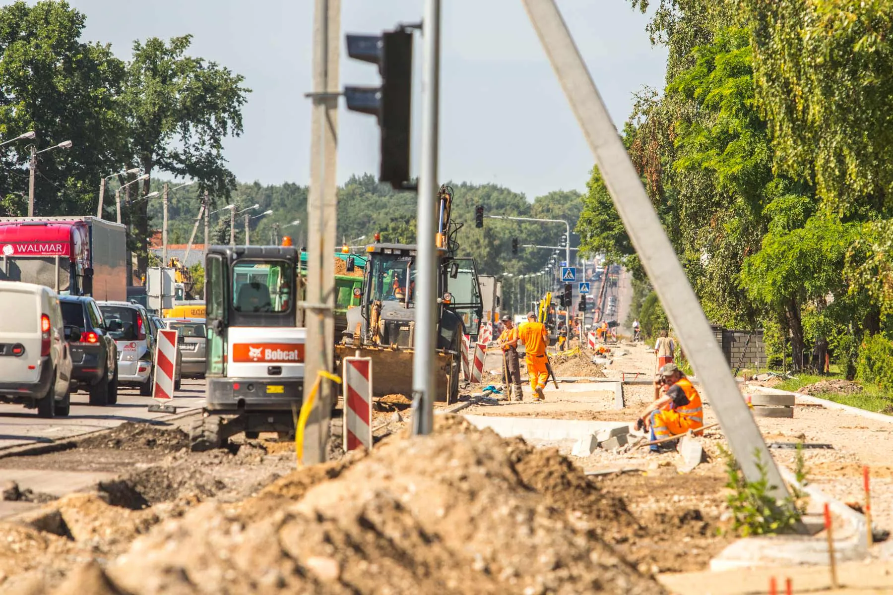 Kelio remonto darbai prie Karmėlavos