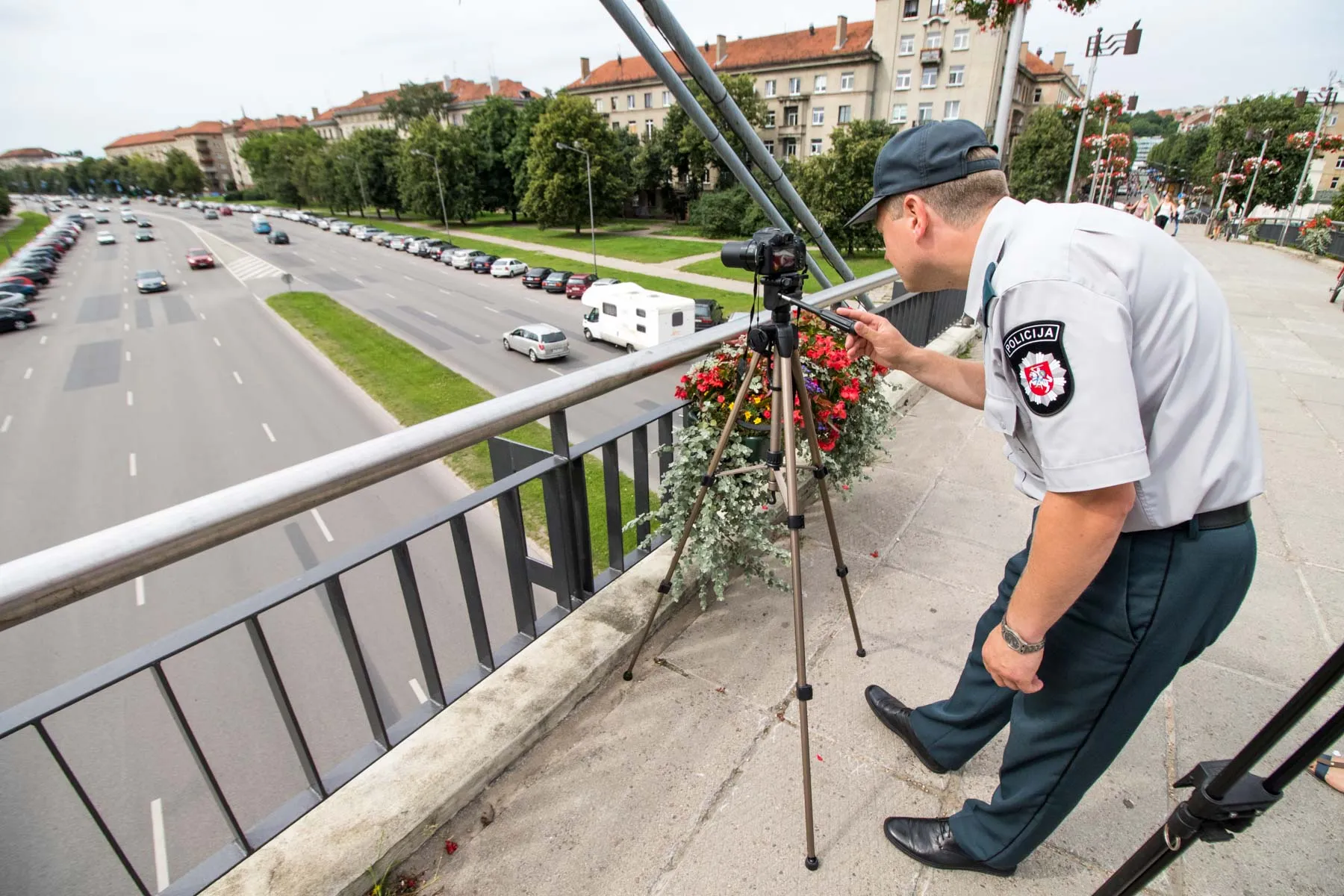 Policijos reidas Karaliaus Mindaugo prospekte