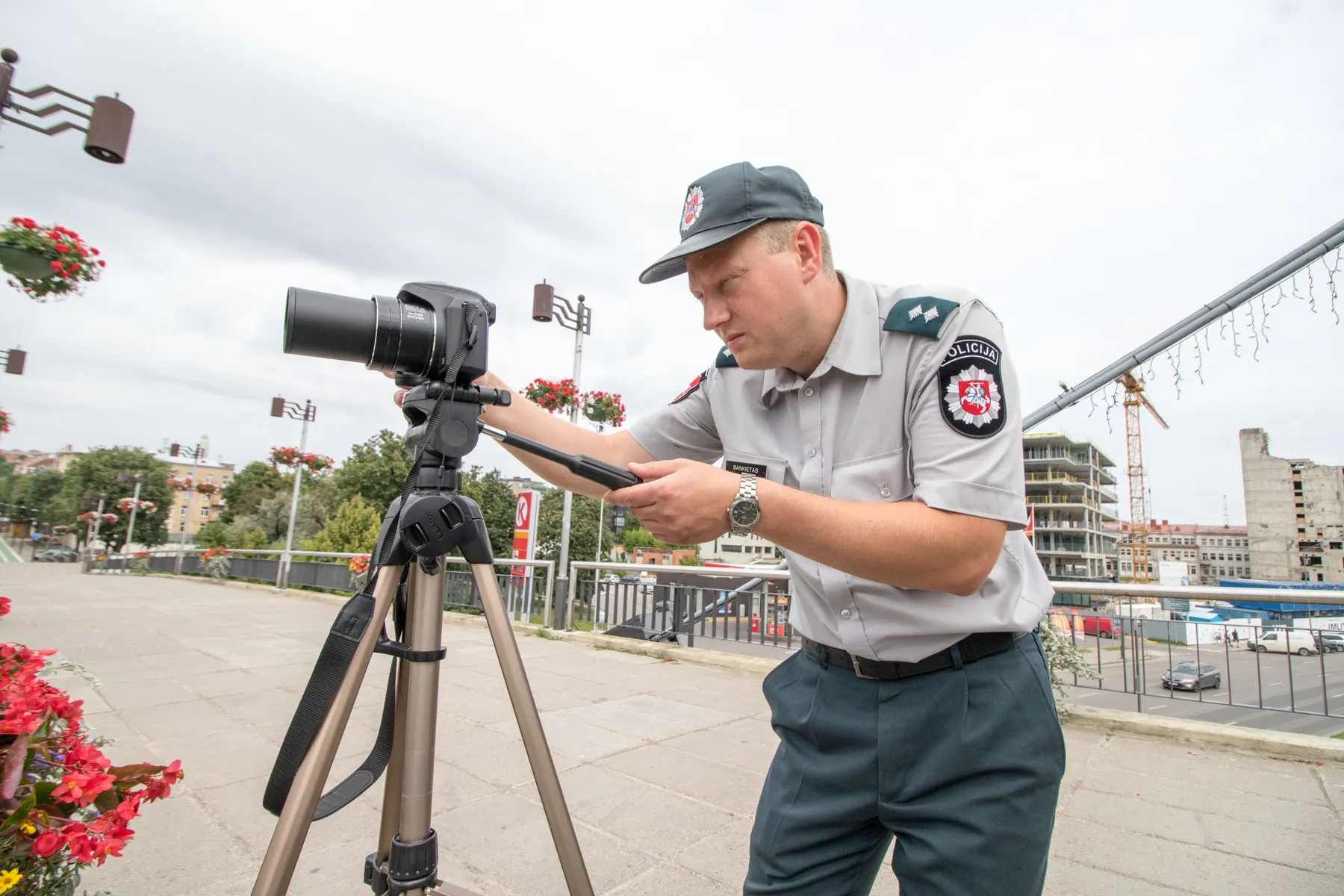 Policijos reidas Karaliaus Mindaugo prospekte