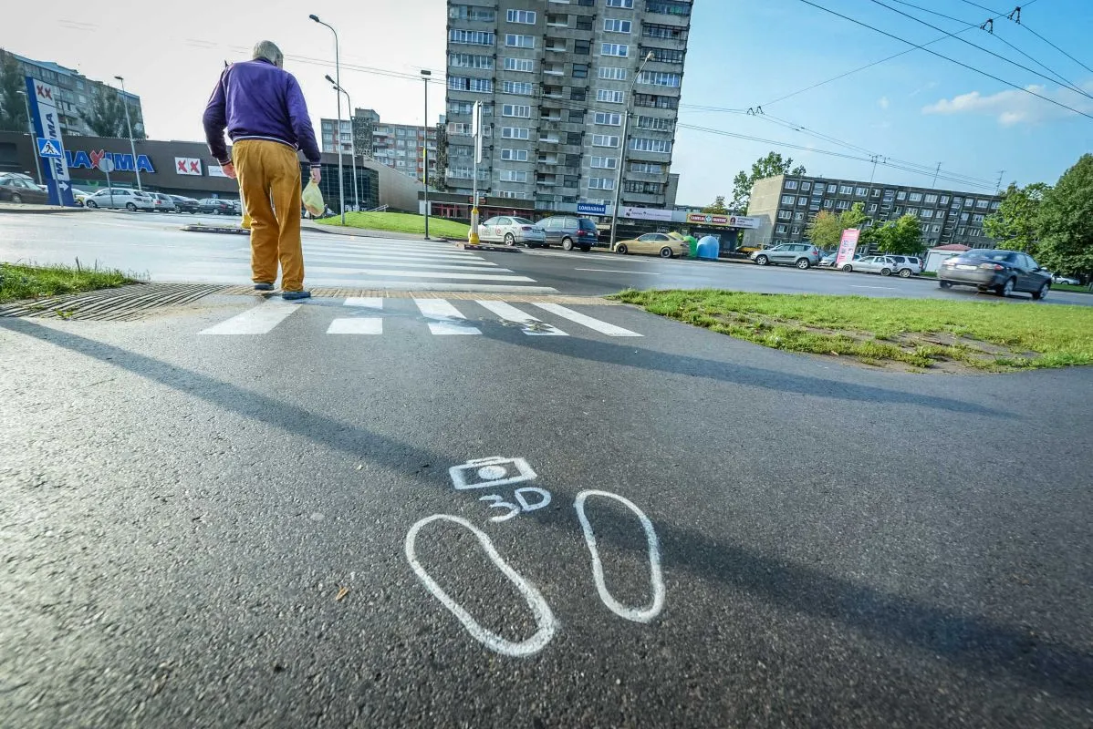 Naujas pėsčiųjų perėjų ženklinimas Kaune