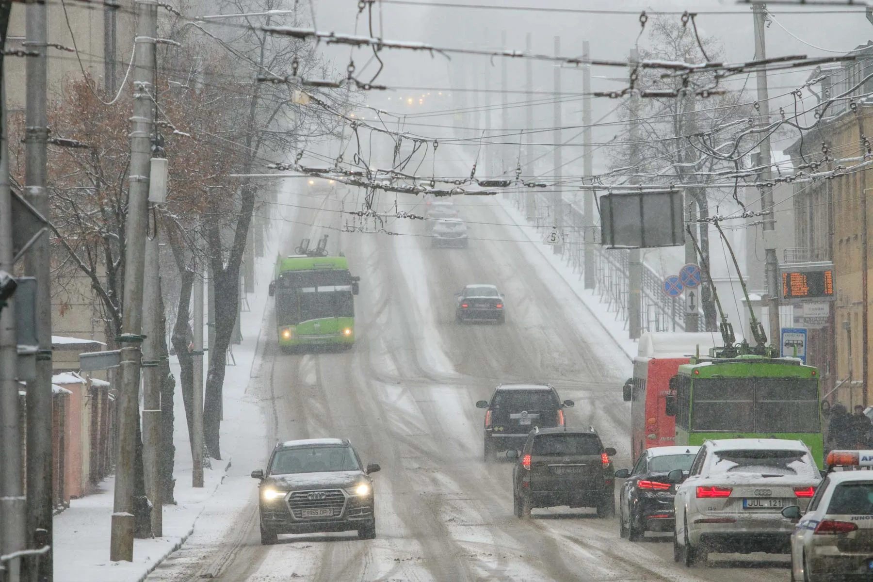 Kaune iškrito gausus sniegas