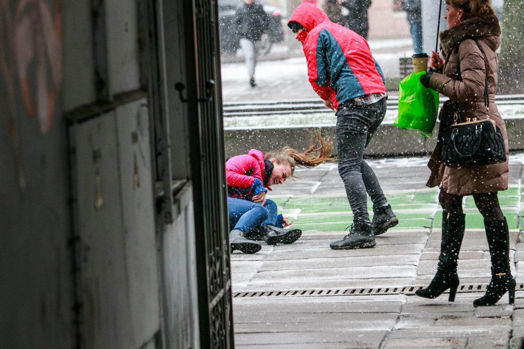 Akcija prieš smurtą Laisvės alėjoje