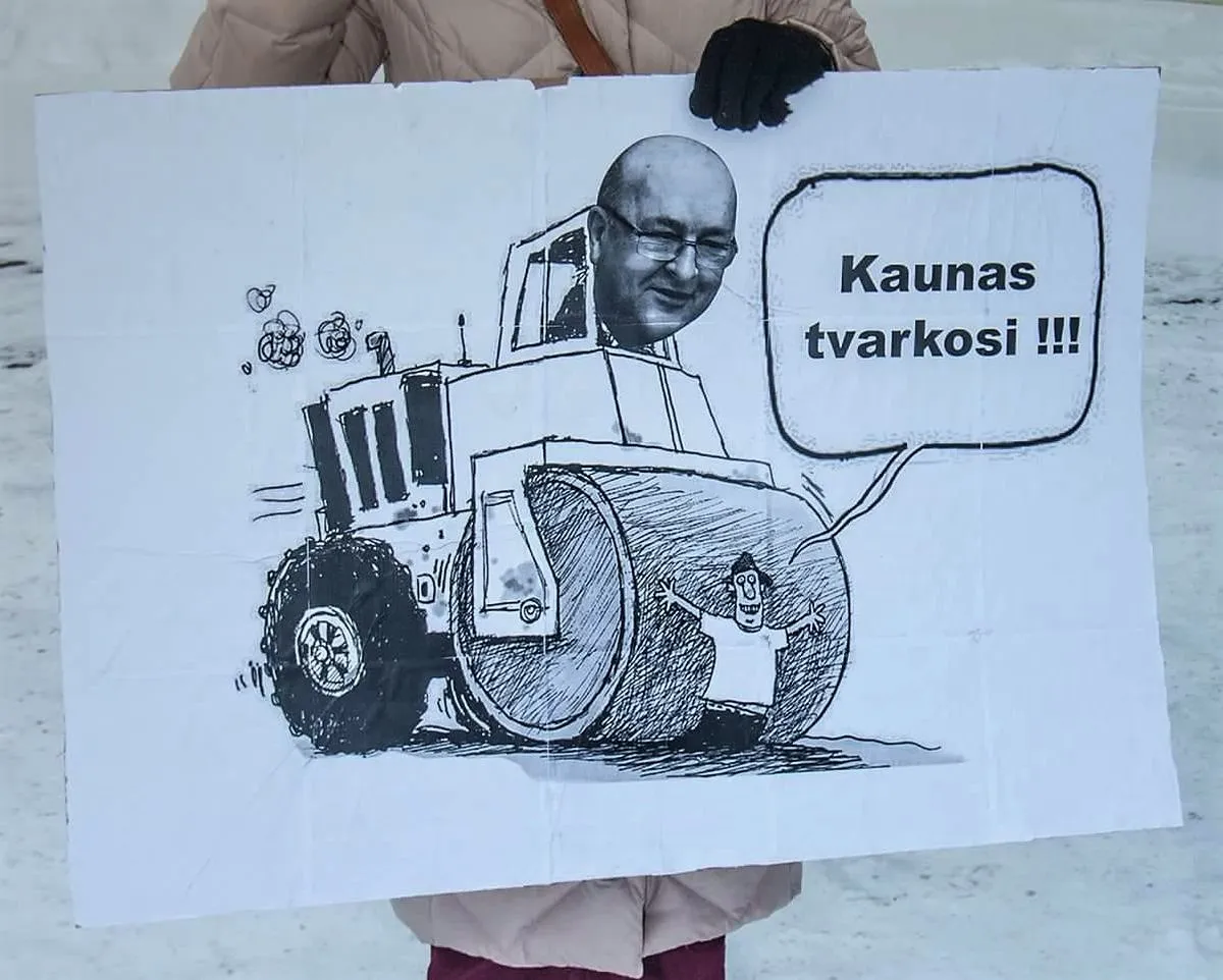 Piketas prie Šv. Mato gimnazijos