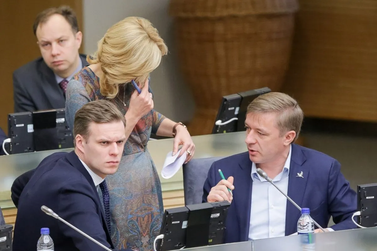 Gabrielius Landsbergis ir Ramūnas Karbauskis