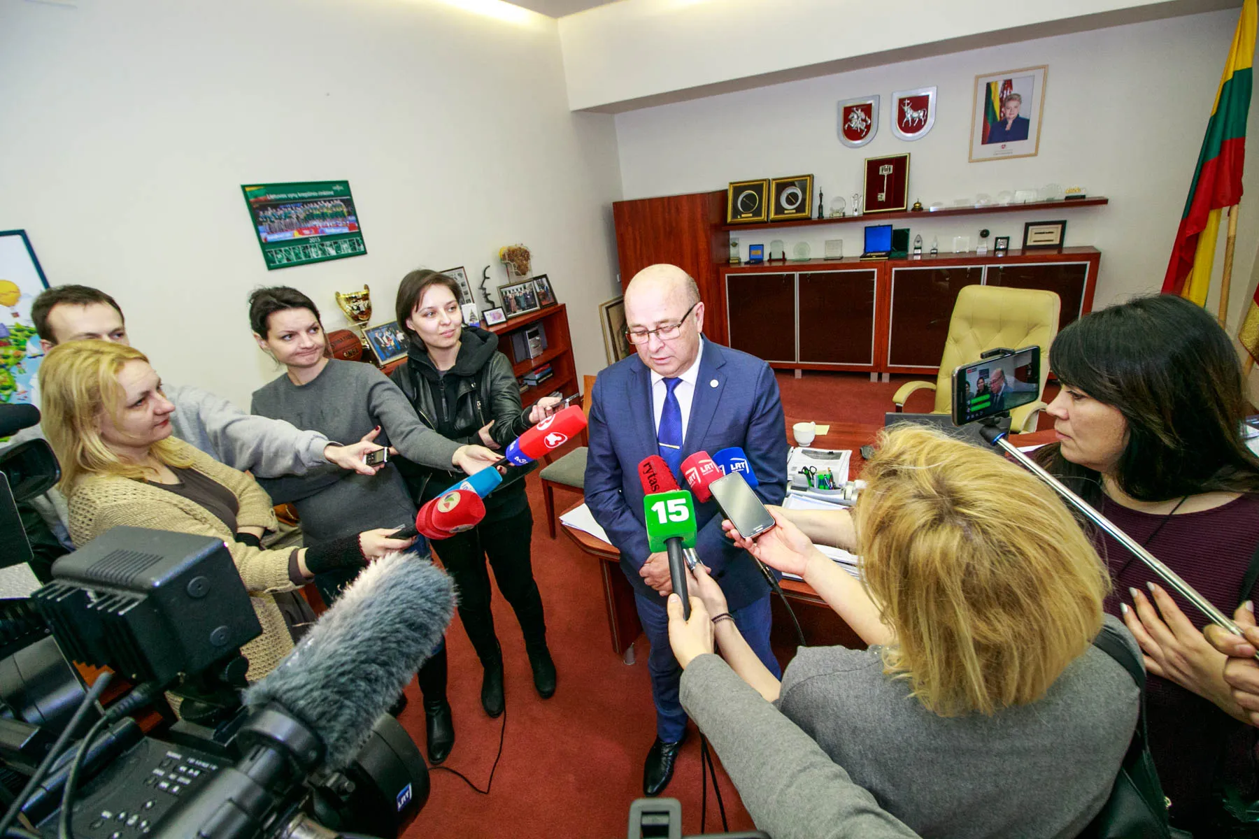 V. Matijošaitis kalbėjo apie eismo įvykį