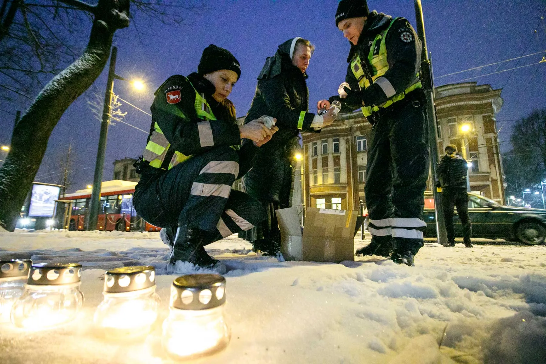Policijos akcija prie pėsčiųjų perėjų