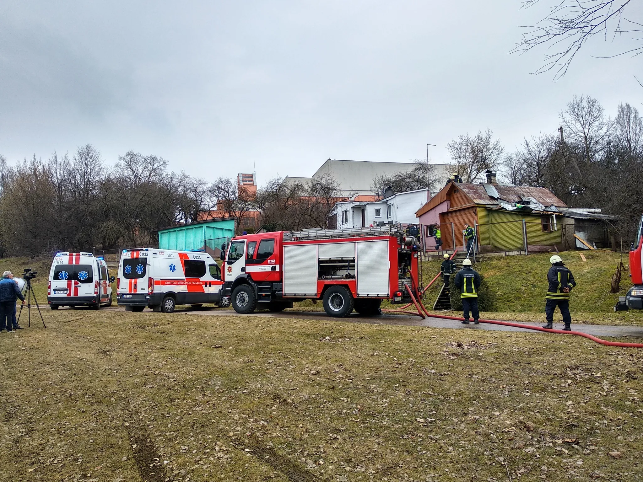 Gaisras Tunelio gatvėje