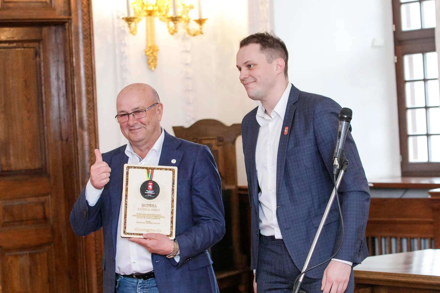 Ledo ritulio apdovanojimai Rotušėje