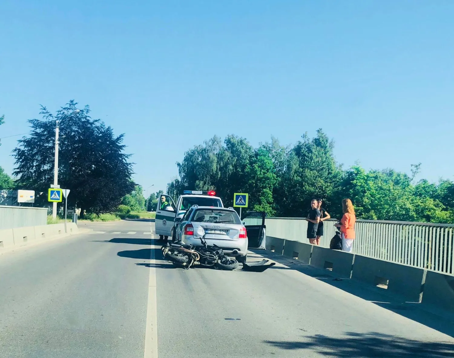 Avarija ties Rokų viaduku