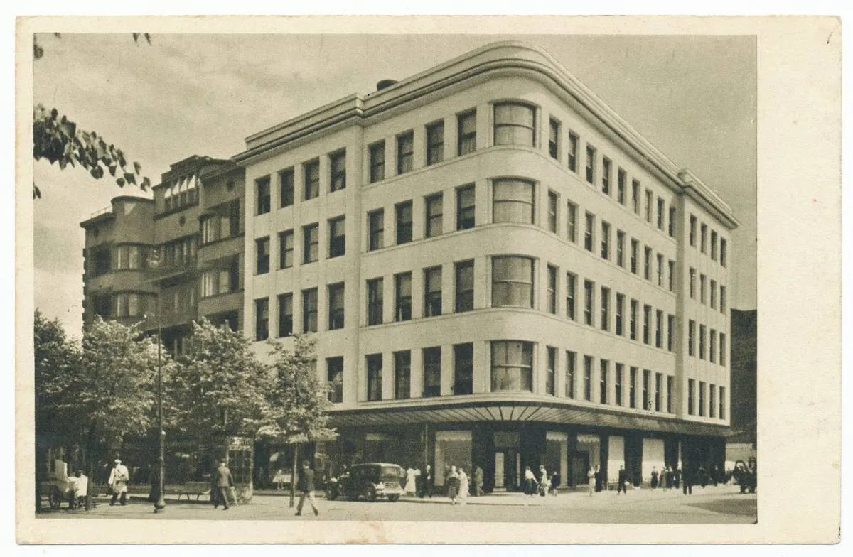 "Pienocentro" rūmų vaizdas. Kaunas. 1938
