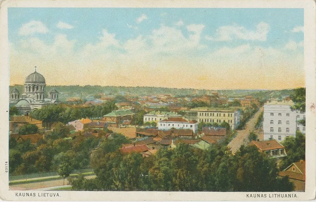 Senieji Lietuvos atvirukai ir fotografijos. Kaunas ir jo apylinkės. Kaunas Lietuva. - 1923