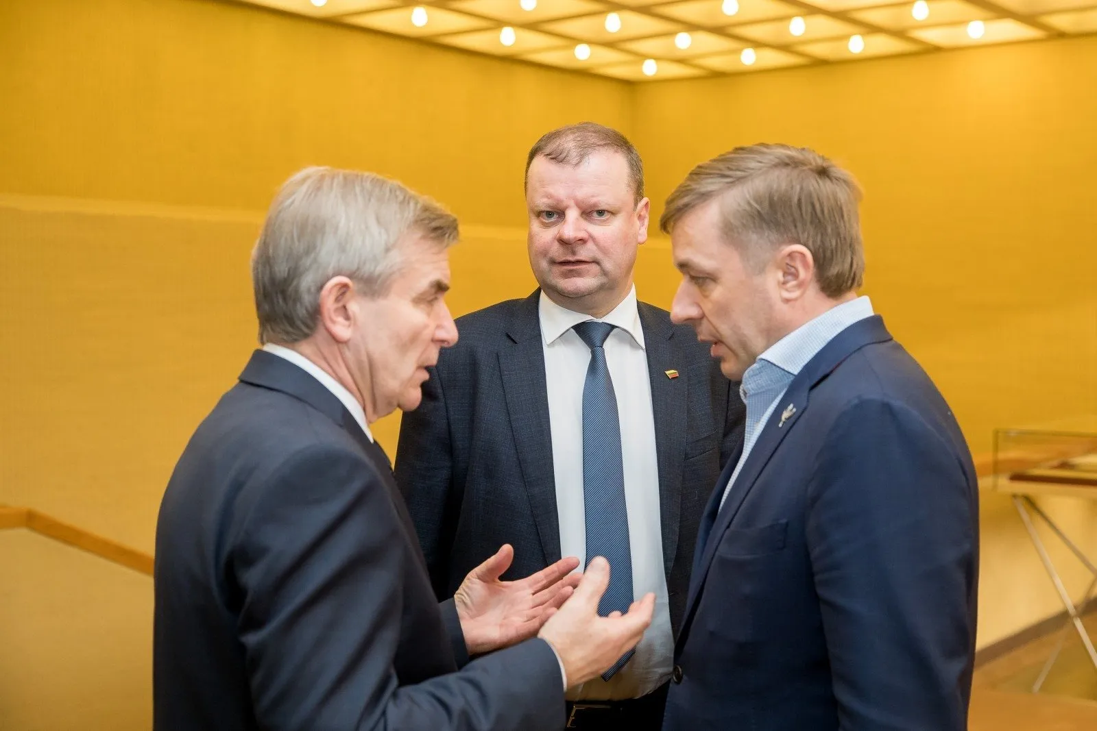 V. Pranckietis, S. Skvernelis, R. Karbauskis