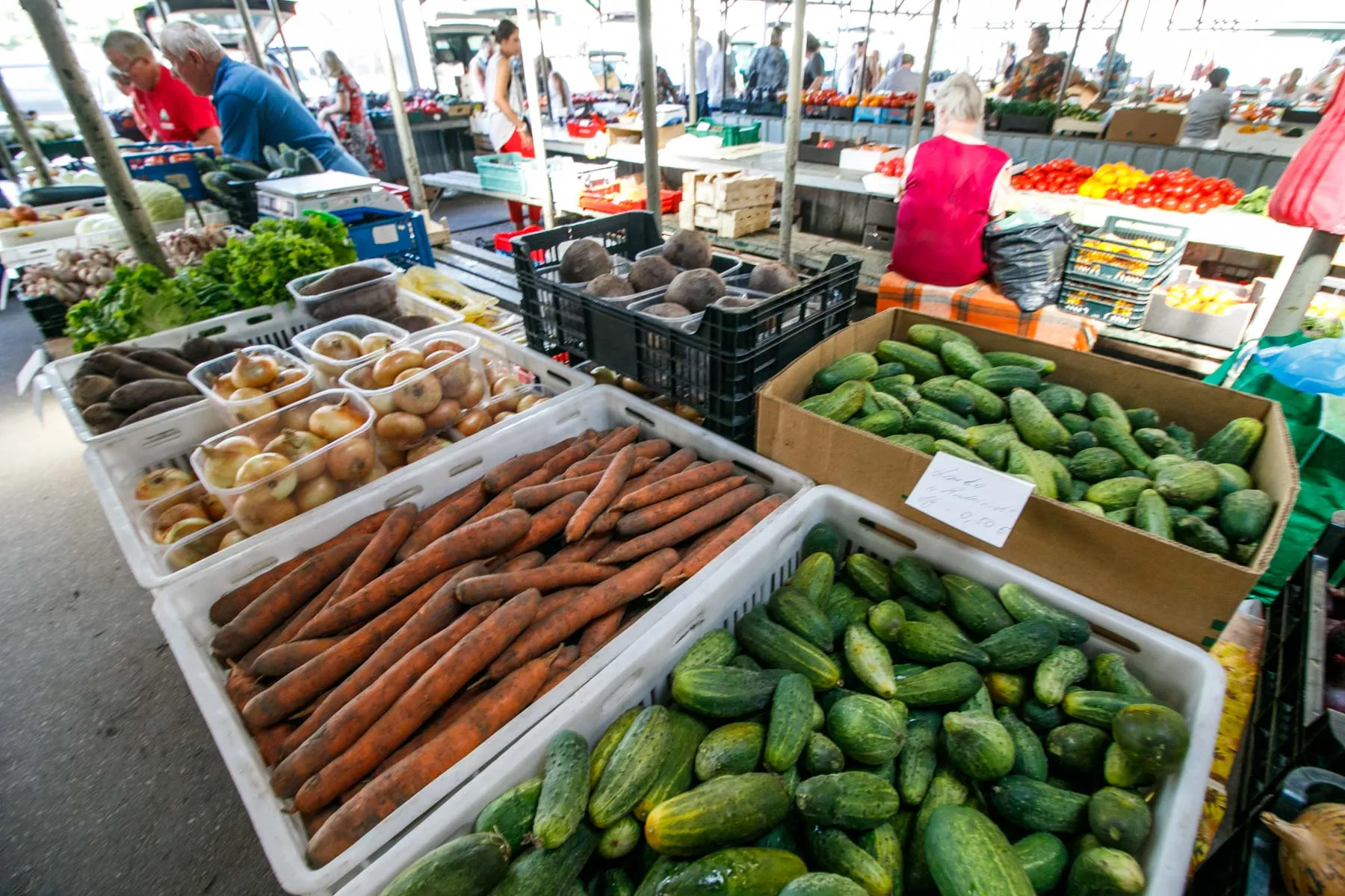 Kauno turgus, daržovės