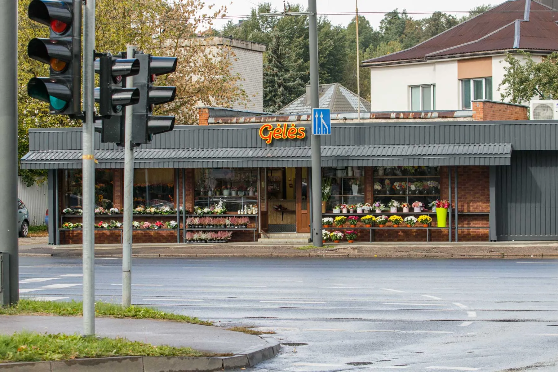 Brolių juodvarnių vietoje - gėlių parduotuvė