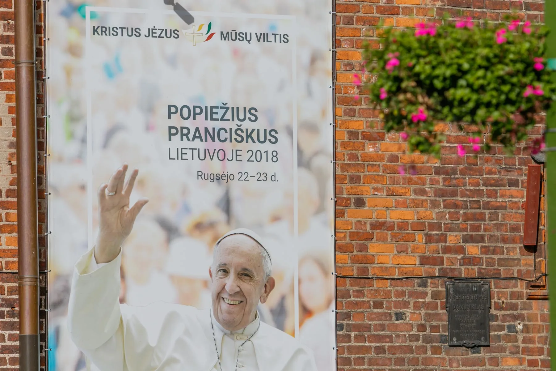 Pasiruošimas popiežiaus vizitui Santakos parke