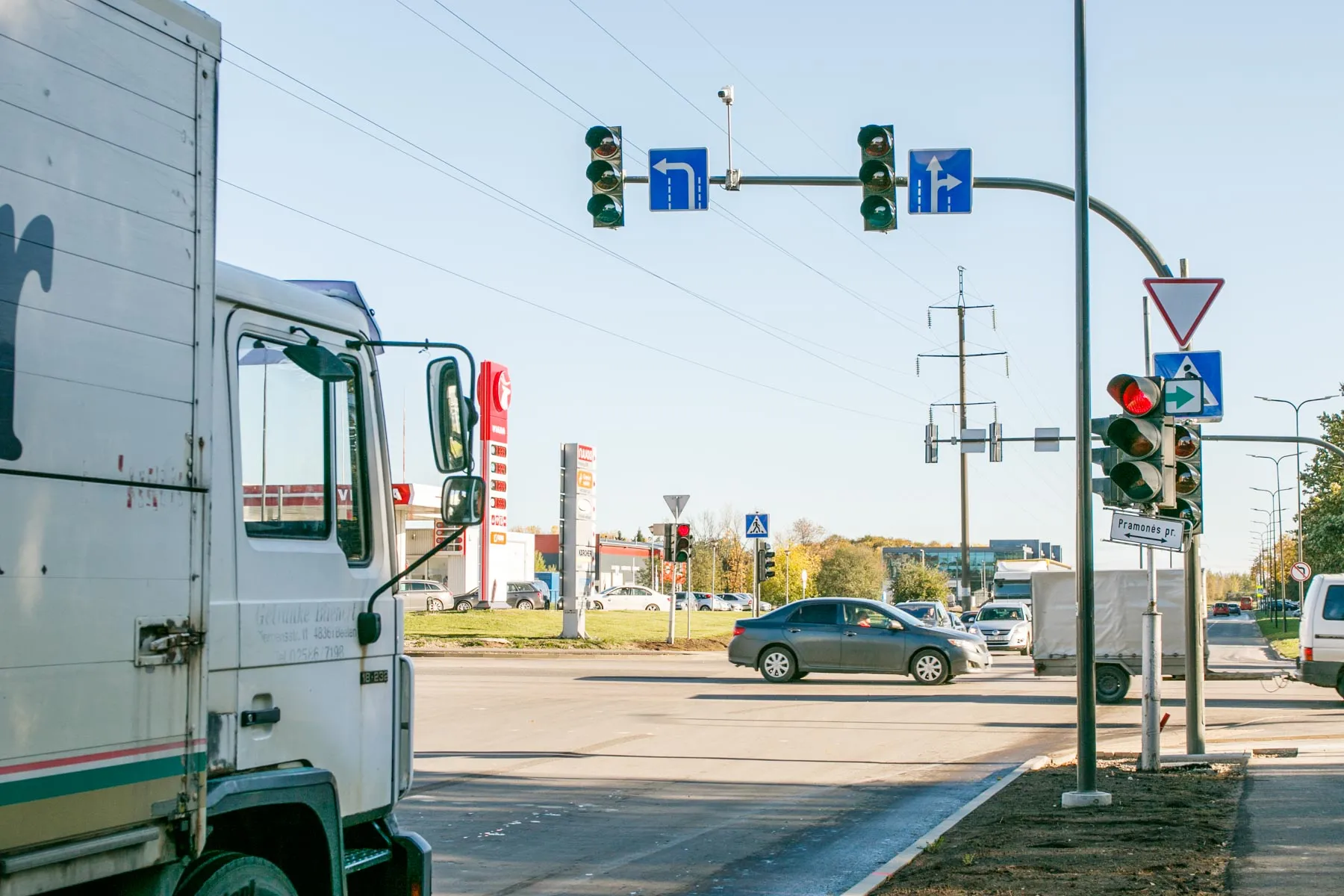 Pakeitimai Partizanų gatvės ir Pramonės prospekto sankryžoje