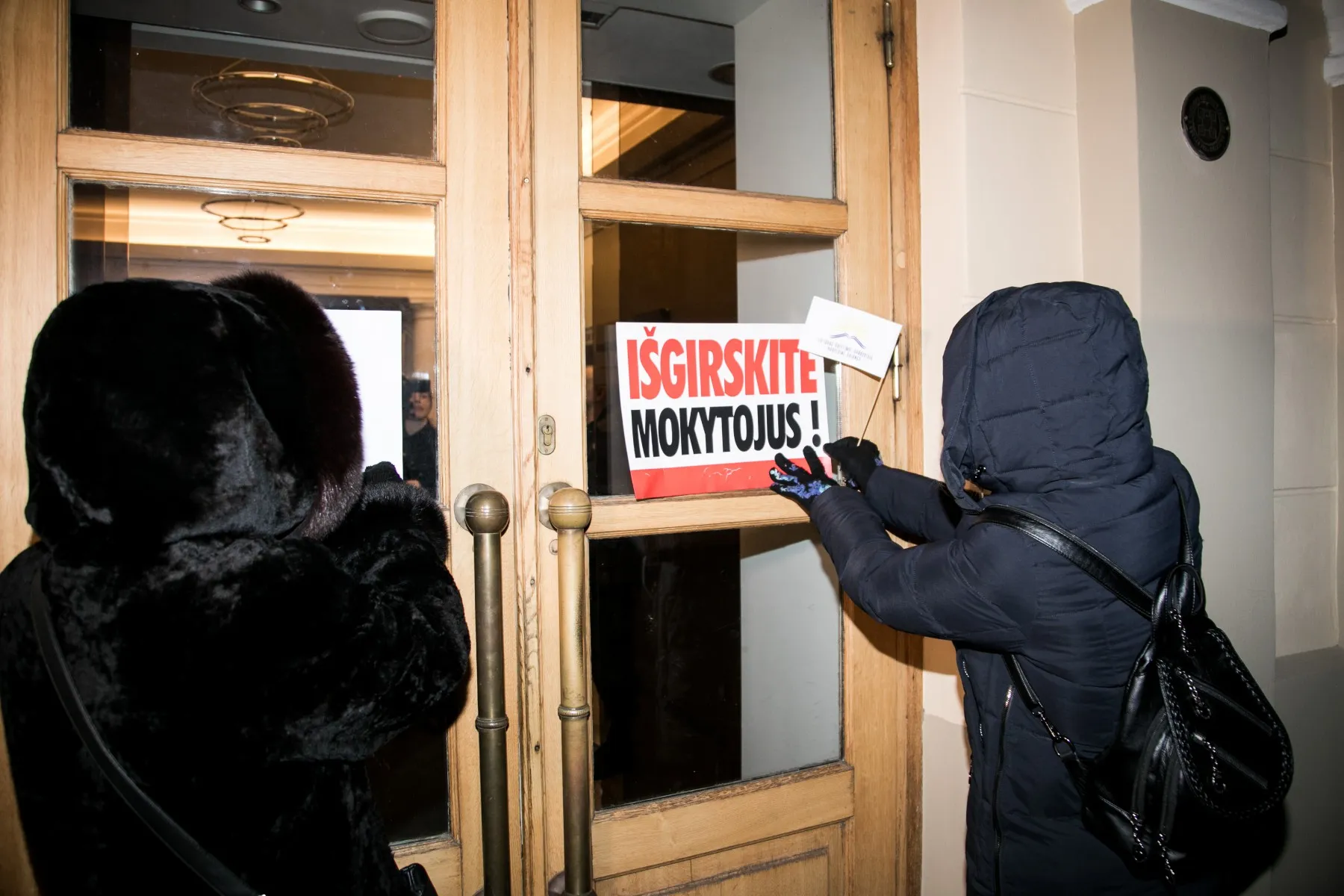 Mokytojų mitingas ŠMM