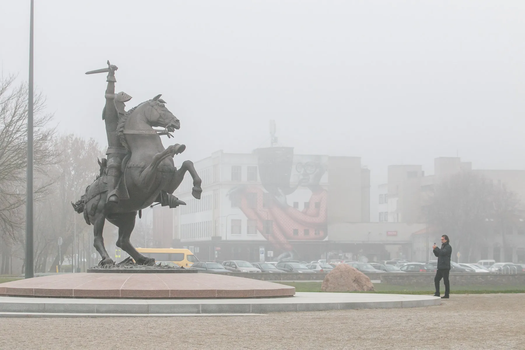 Kauną uždengė rūkas