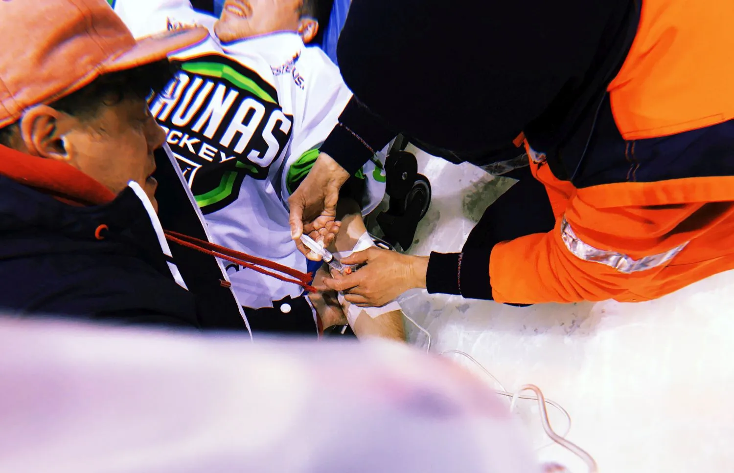 „Kaunas Hockey“ žaidėjo trauma