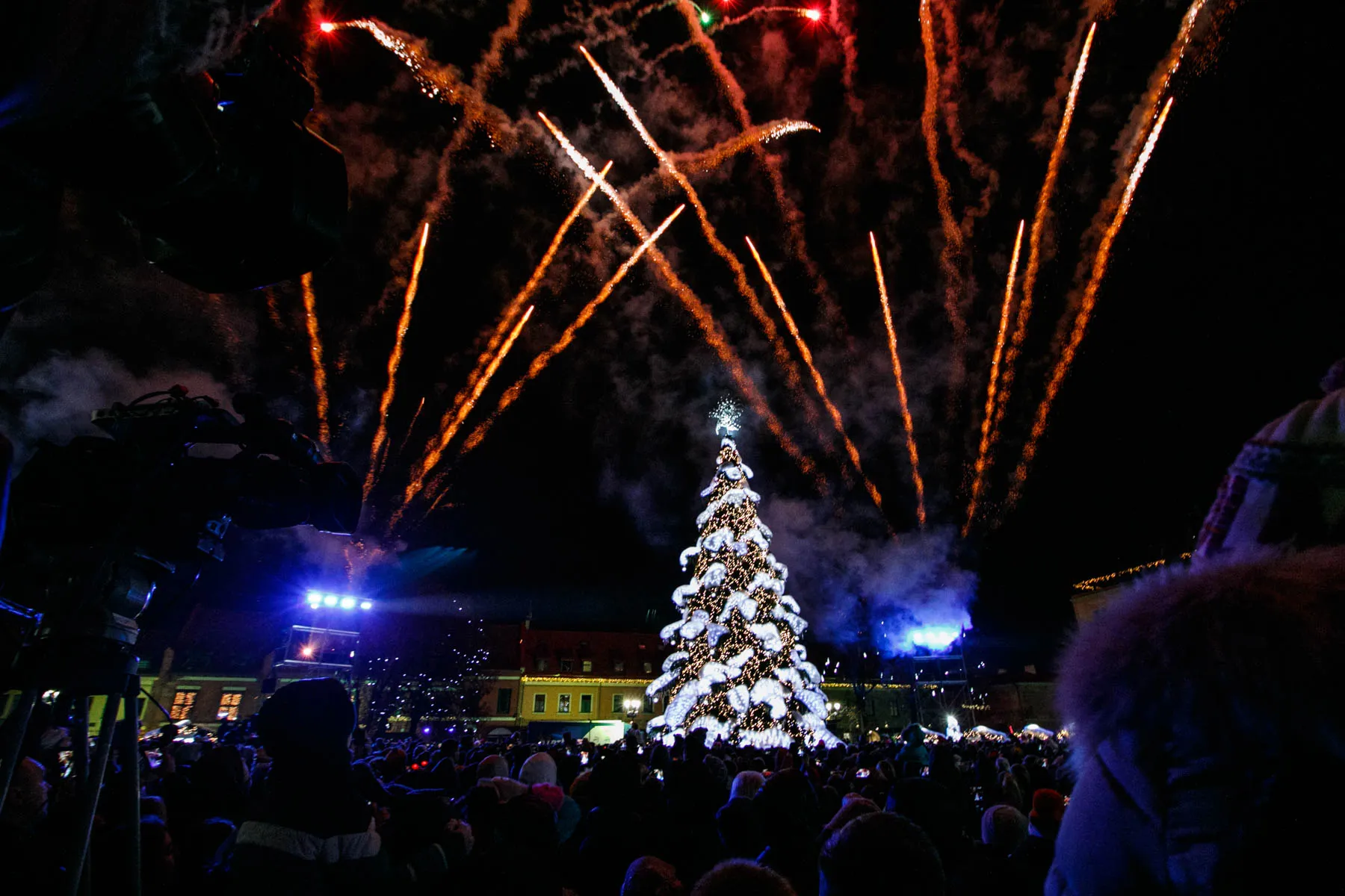 Įžiebta Kauno Kalėdų eglė