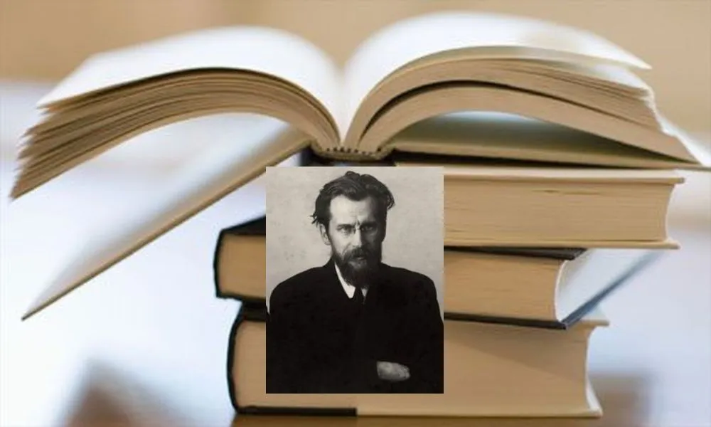 Knygų apsuptyje tarpukario pedagogas M. Biržiška