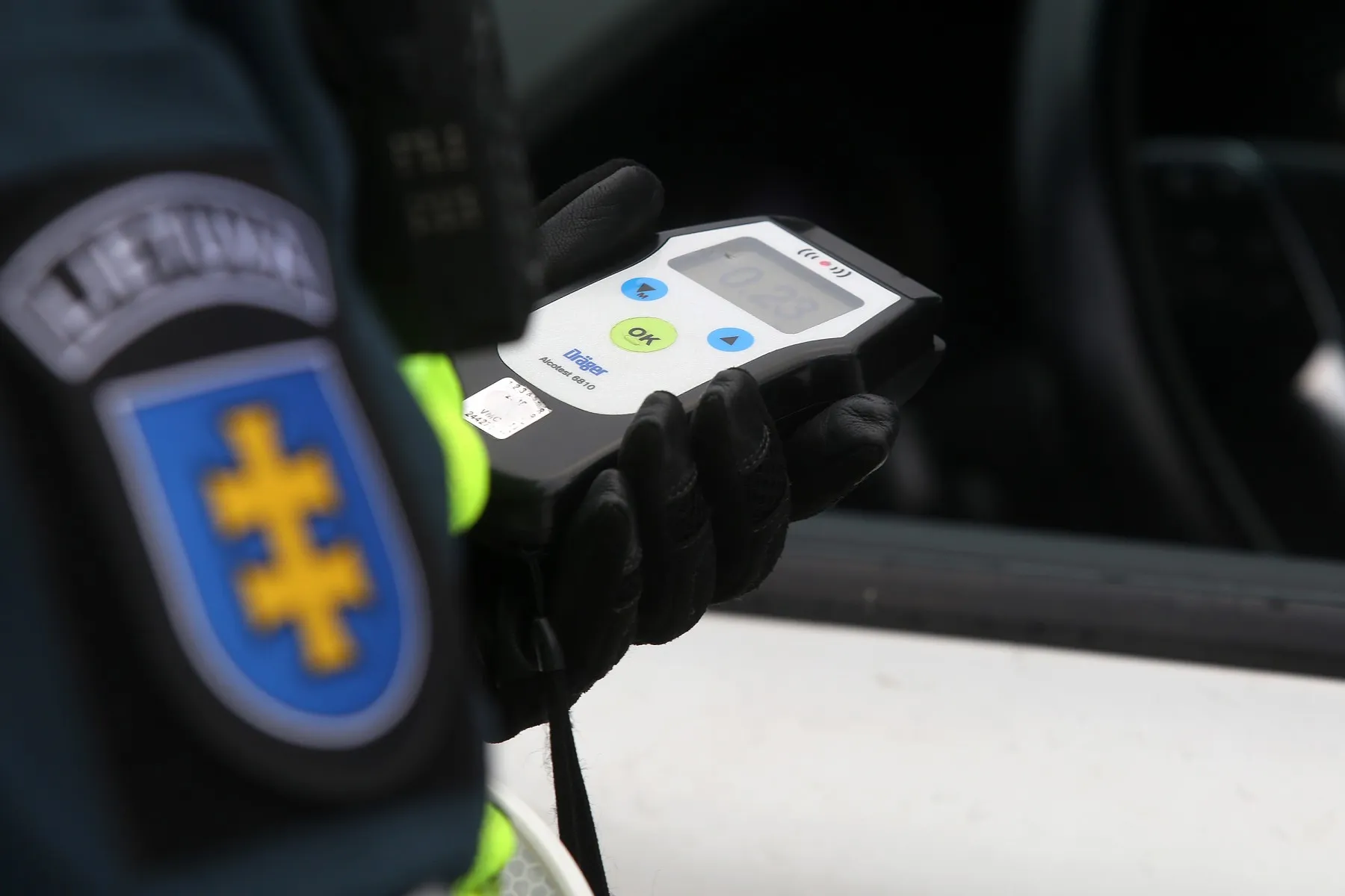 Kauno policija reiduose masiškai tikrino vairuotojų blaivumą