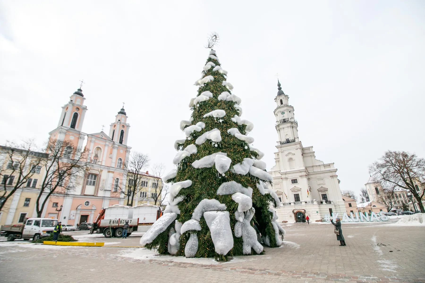 J. Šmidtienės kurtos Kalėdų eglės / R. Tenio nuotr.
