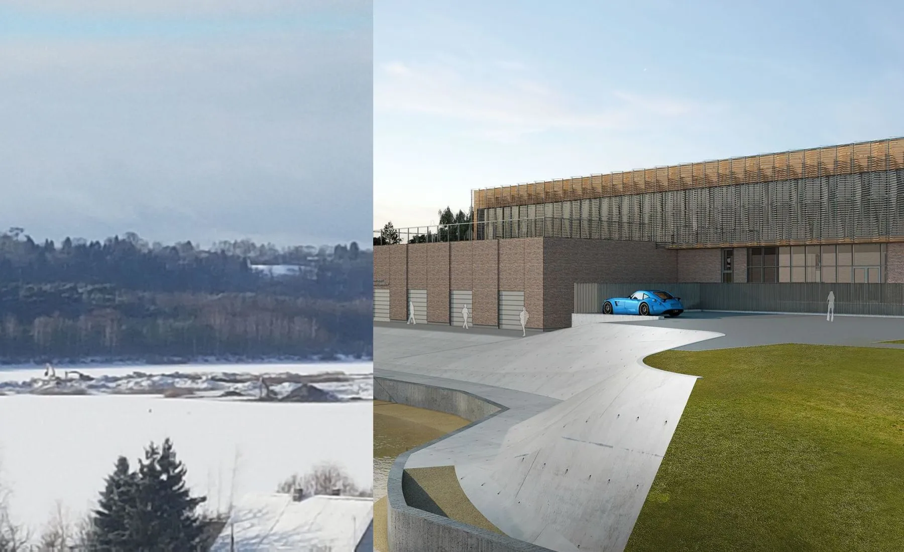 Lampėdžio saloje statoma irklavimo bazė