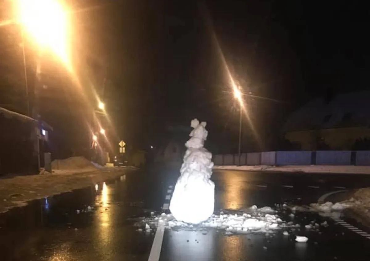 Sniego senis Šilainiuose