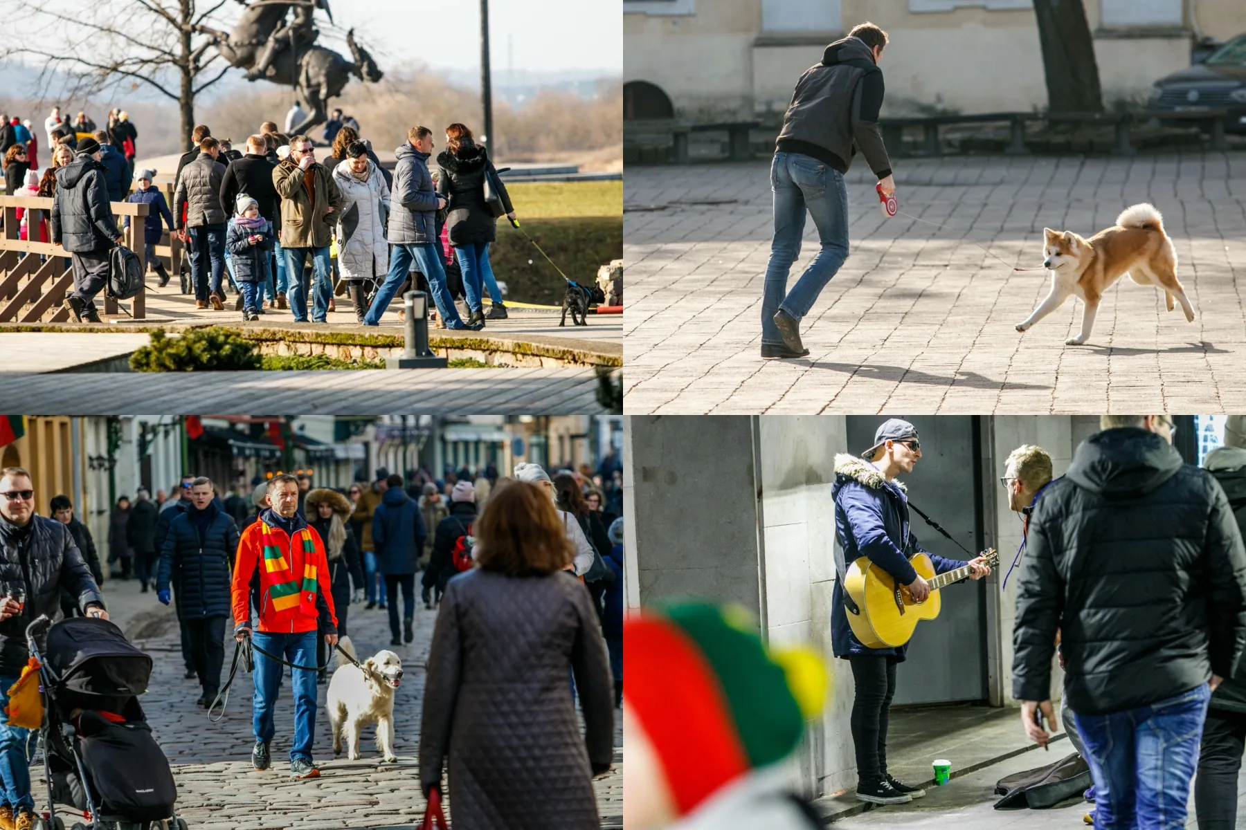 Kauniečiai užplūdo Kauno gatves