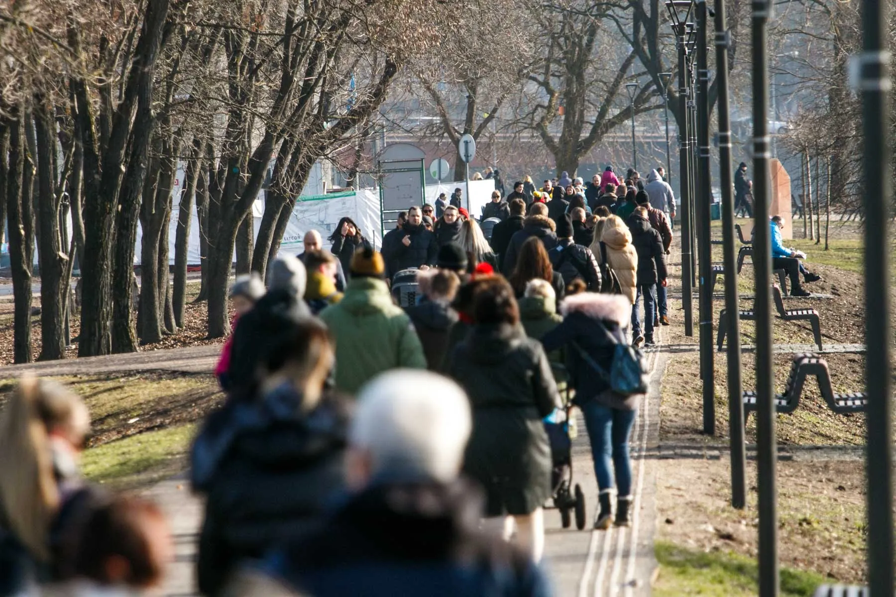 Kauniečiai užplūdo Kauno gatves