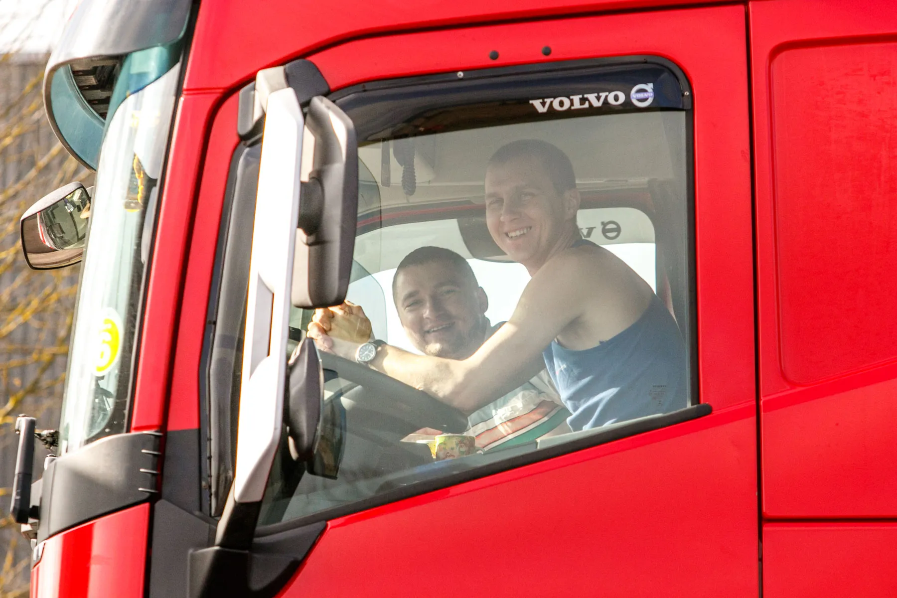 Sunkvežimių spūstis Karmėlavoje