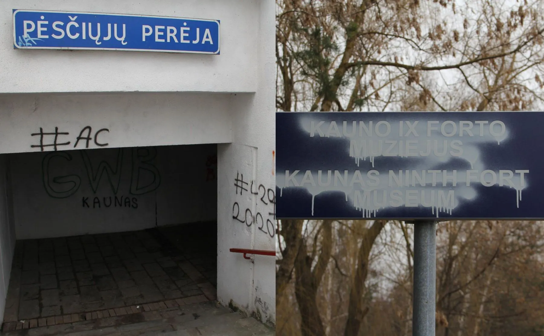 Vandalų išpuolis IX forte