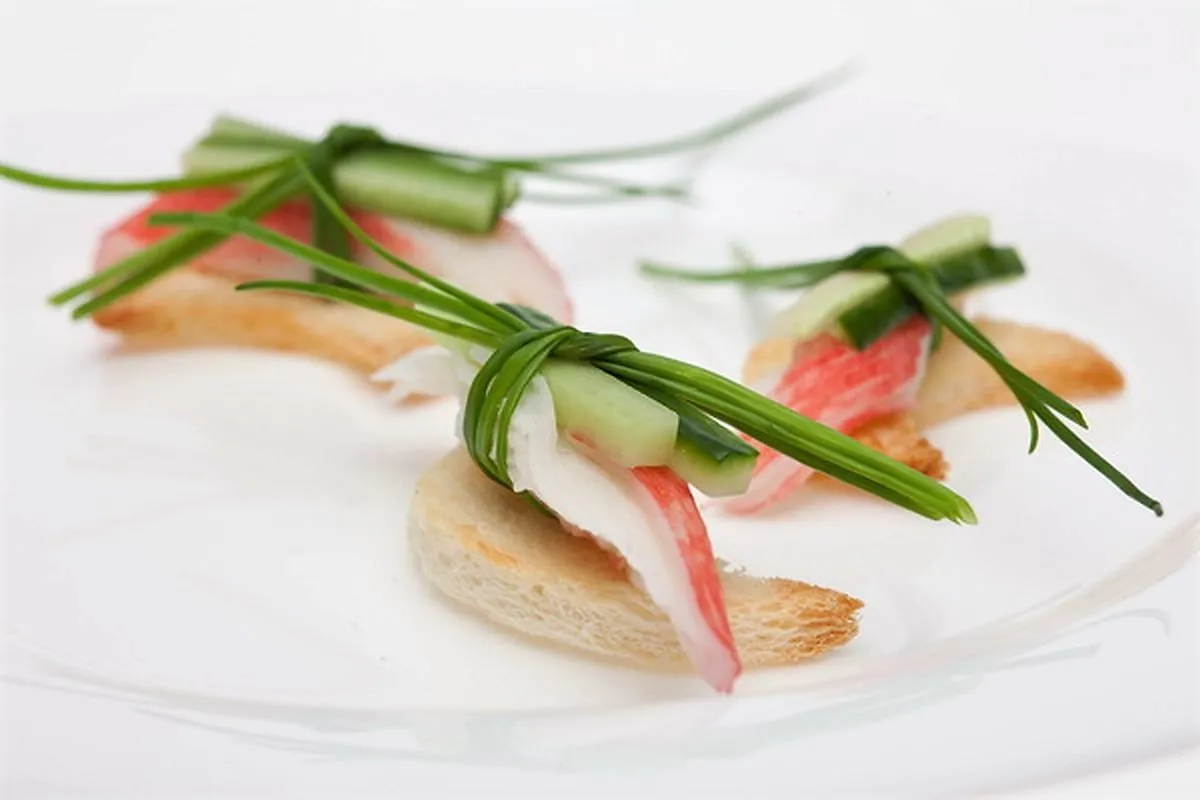 Sumuštiniai su „snieginiu krabu“