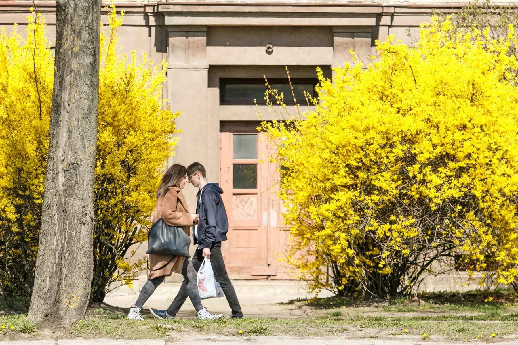 Pavasario šiluma užplūdo miestą