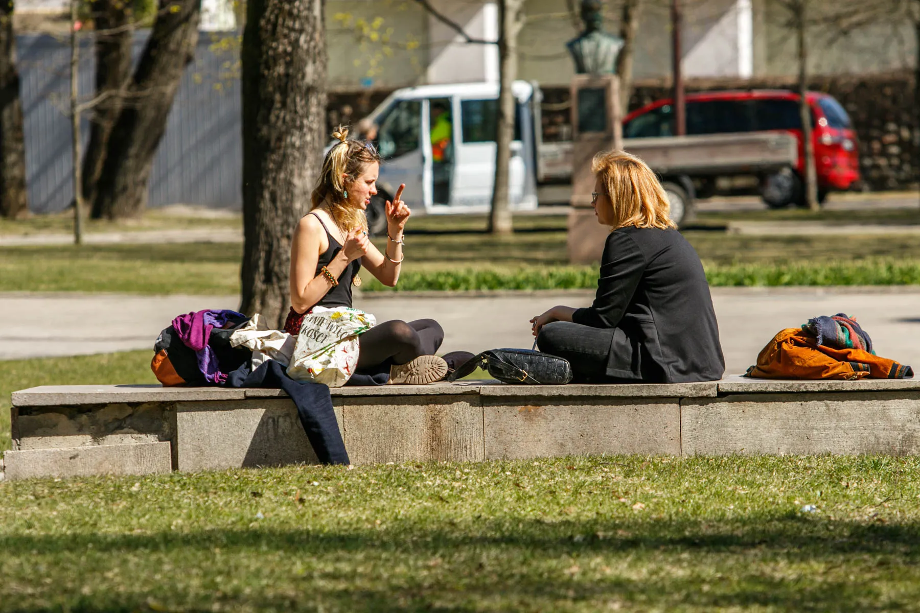 Pavasario šiluma užplūdo miestą