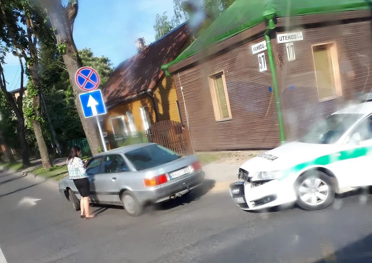 Avarija Utenos gatvėje
