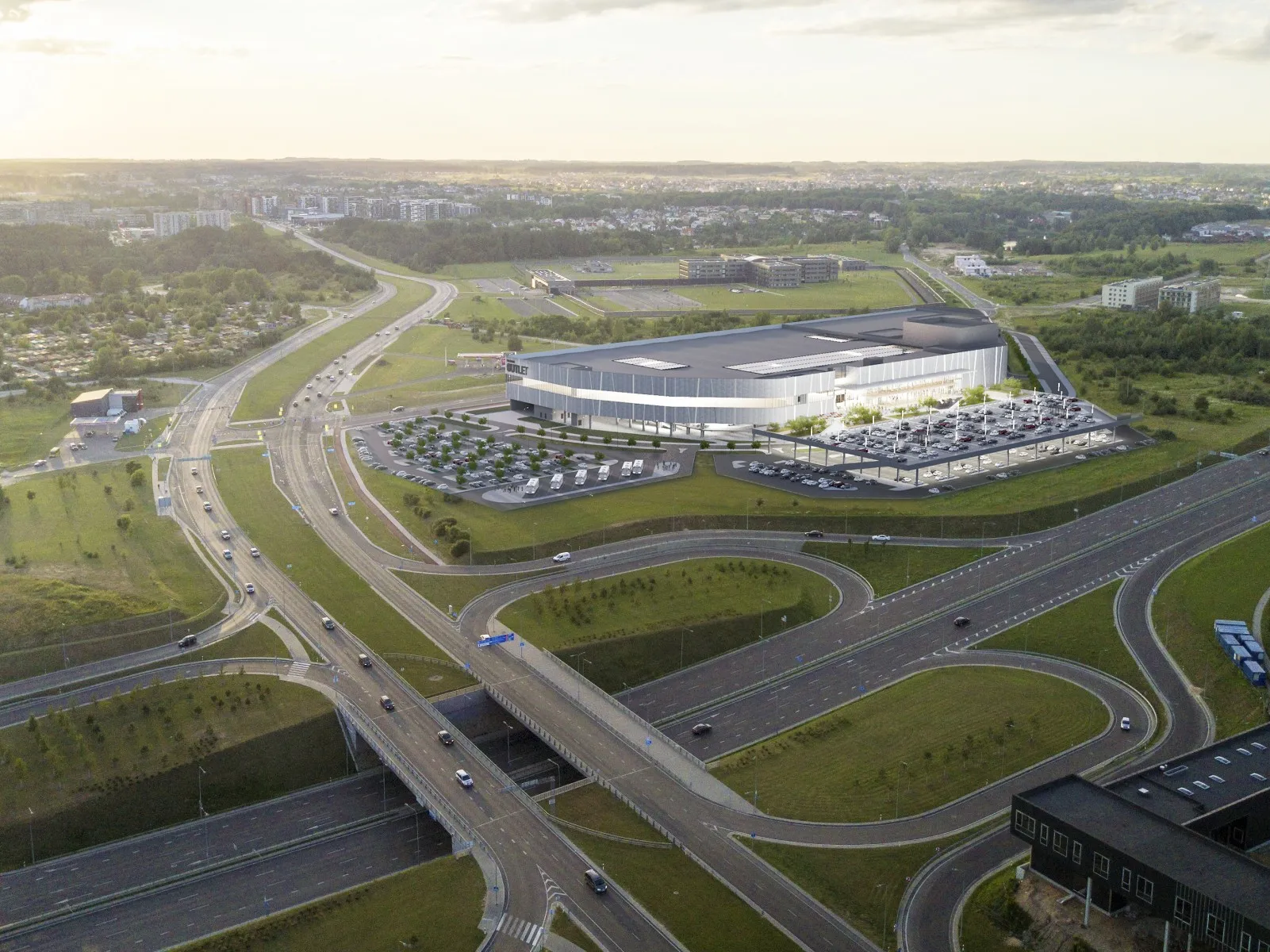 „Mitnija“ statys prekybos ir pramogų centrą „Vilnius Outlet“