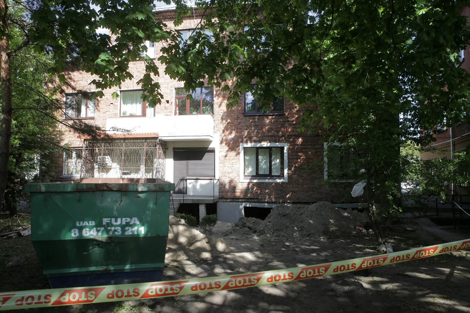 Evakuotas pastatas K. Petrausko gatvėje