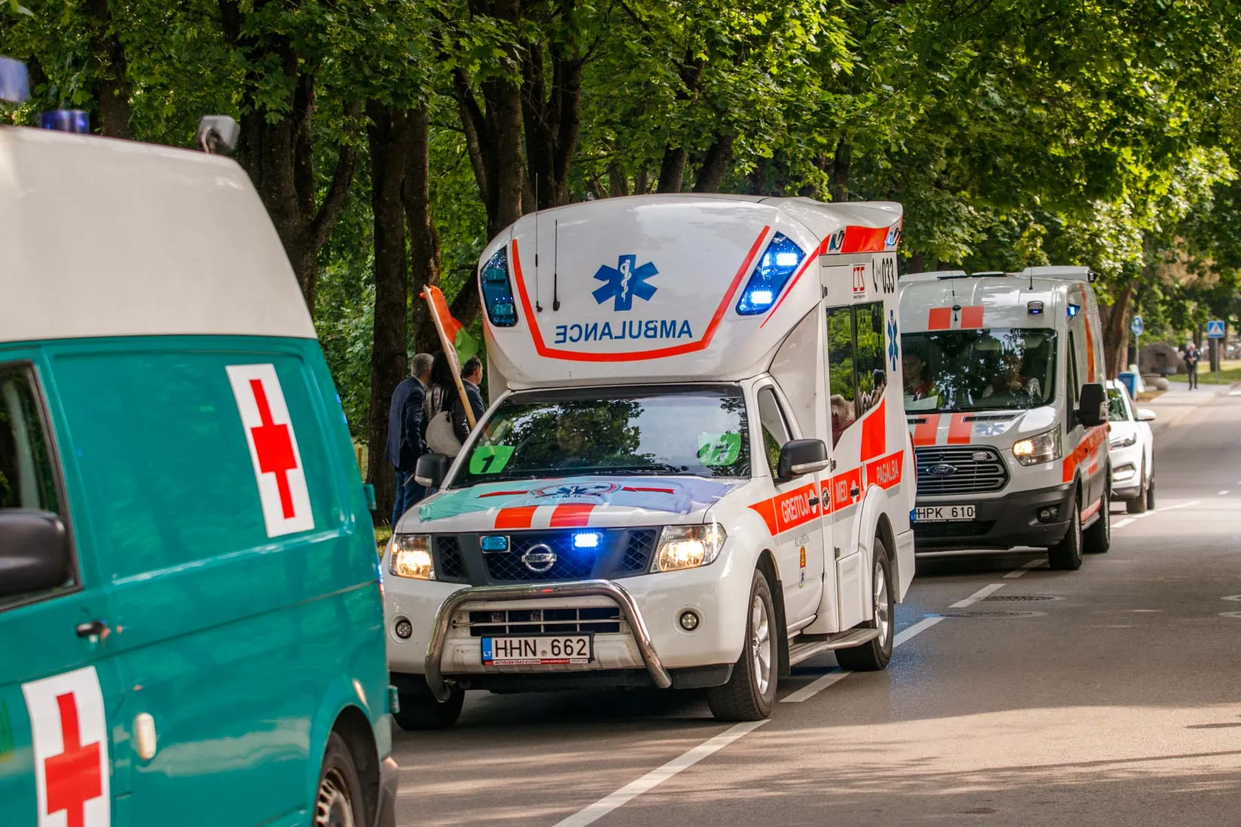 Greitosios medicinos pagalbos automobilių paradas