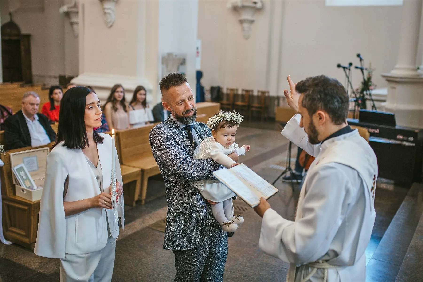 Lino ir Irmos Adomaičių dukros krikštynos