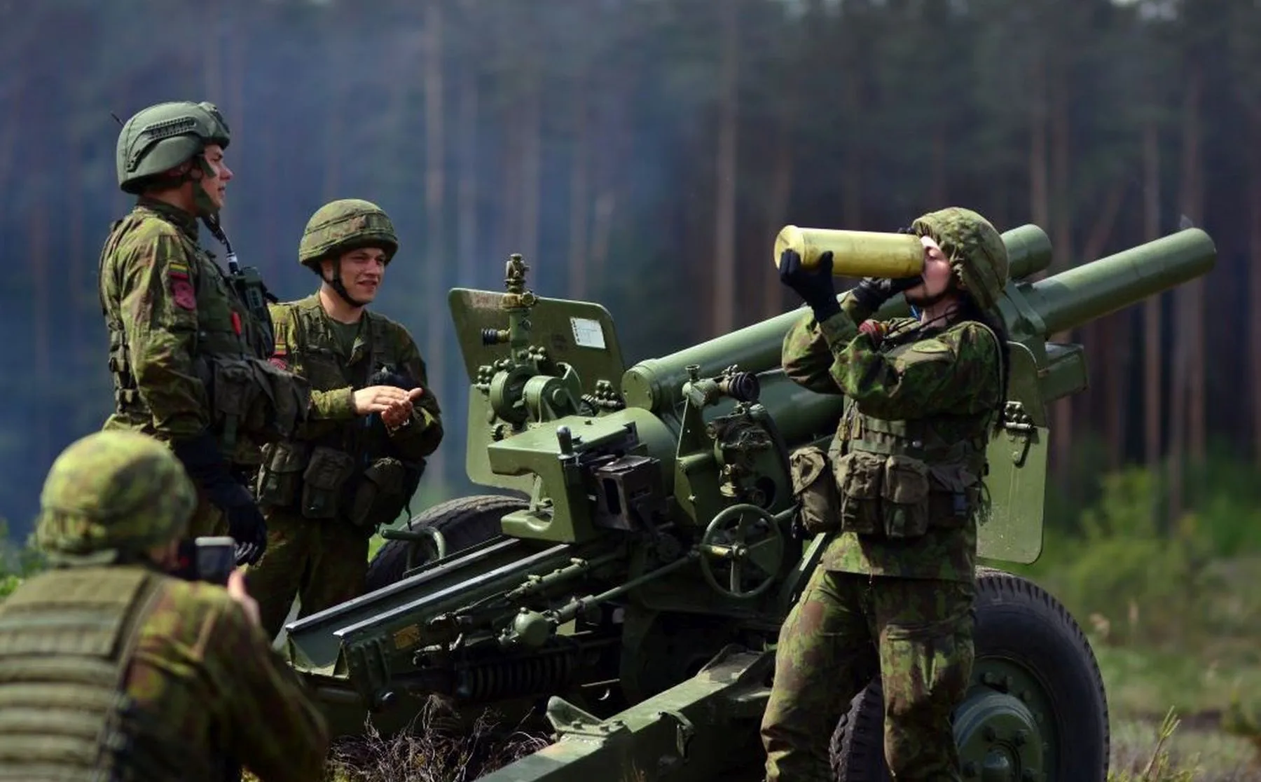 Karinės pratybos Kauno rajone