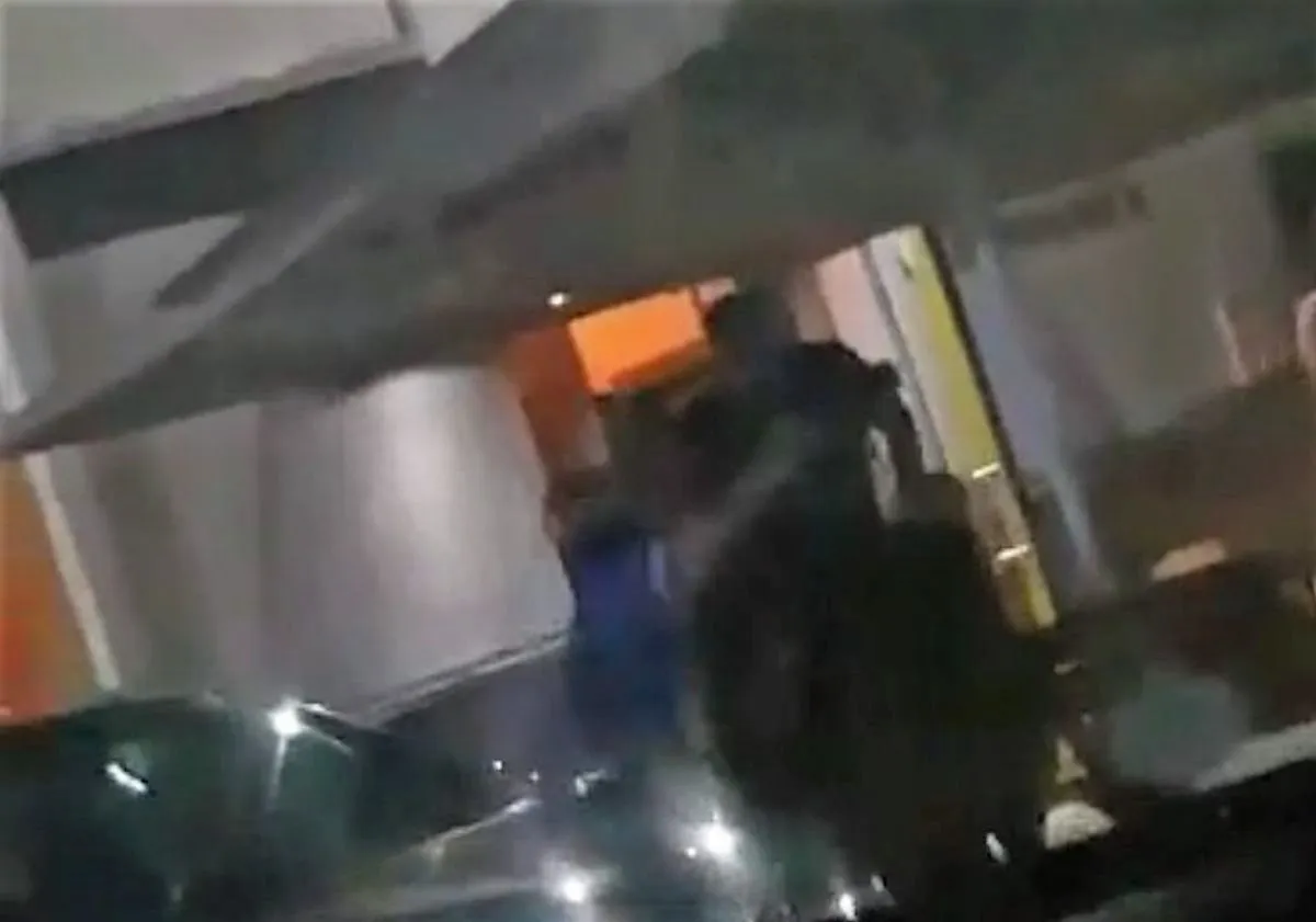 Muštynės prie „Žemyn upe“