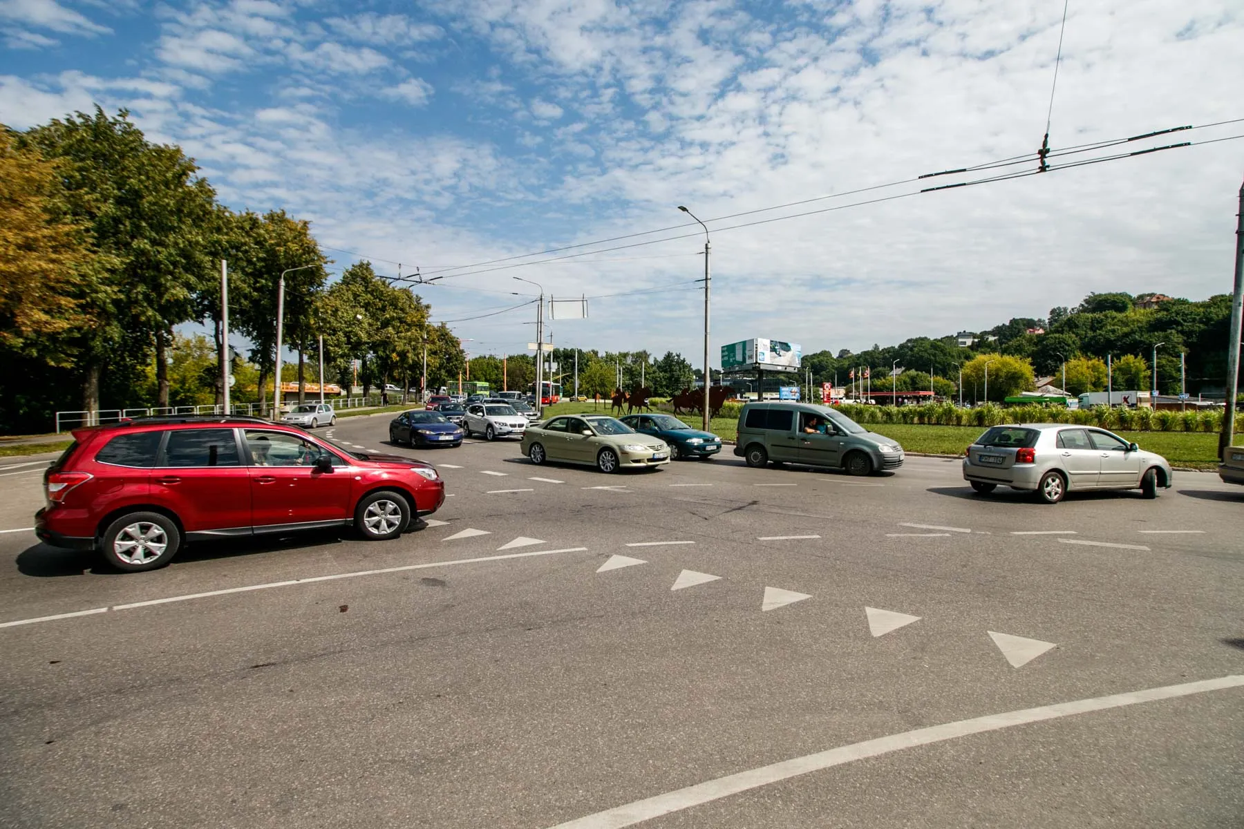 Eismo pakeitimai pilies žiede