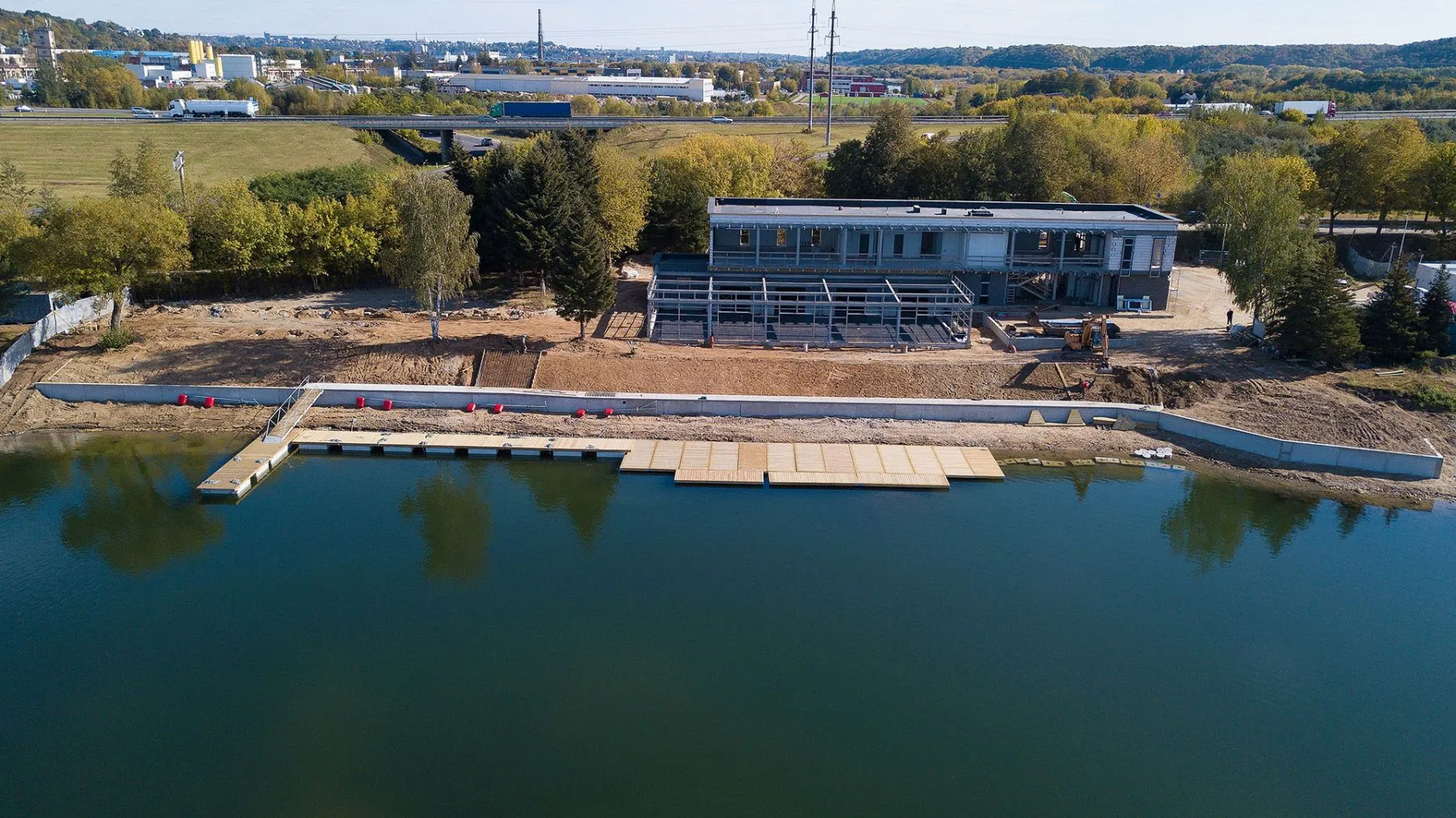 Irklavimo bazės statybos Lampėdžio ežere