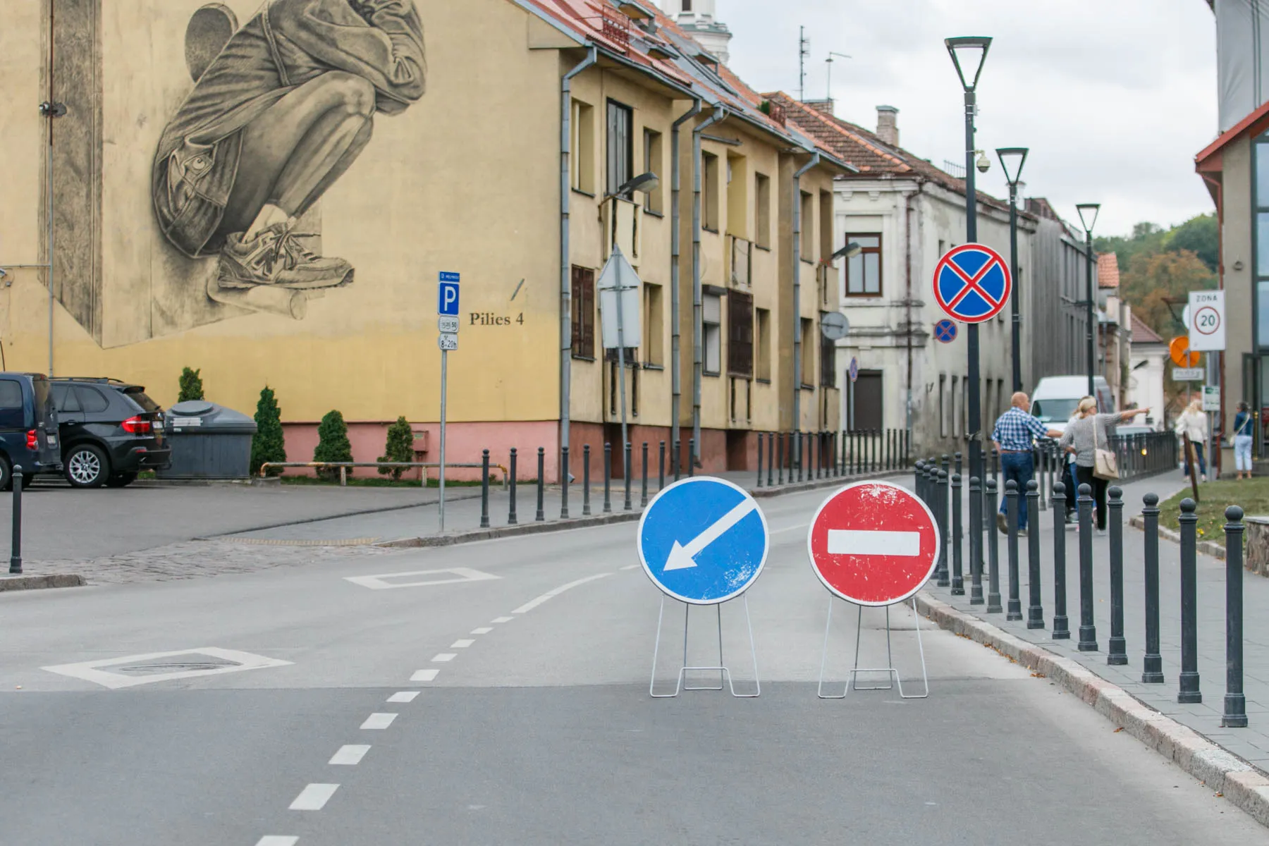 Eismo apribojimai Rotušės aikštėje
