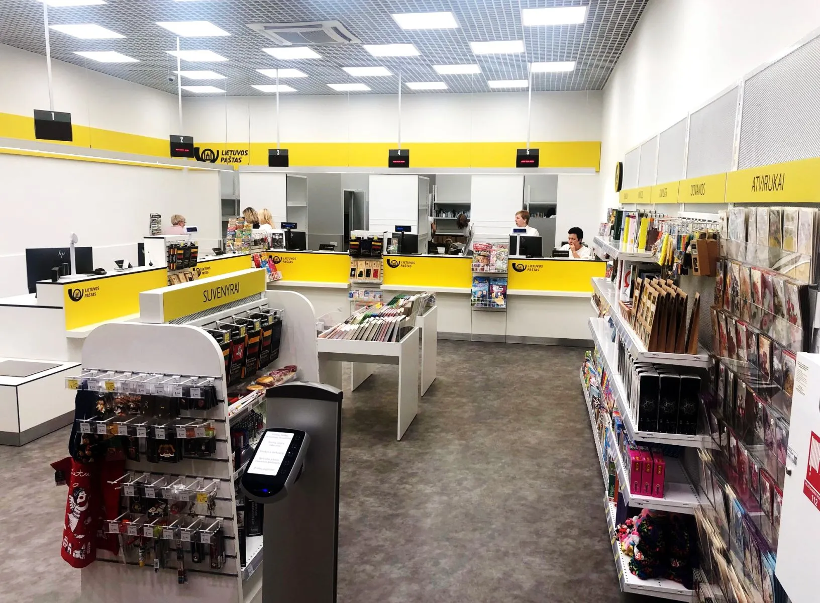 Numatomas pašto vidus po rekonstrukcijos