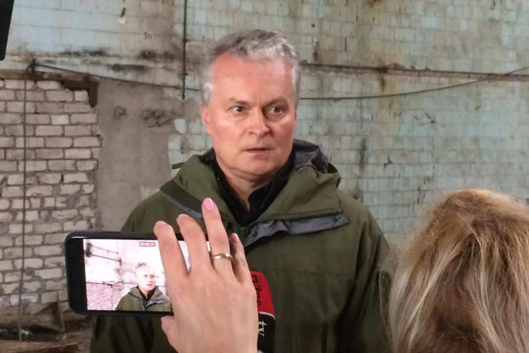 G. Nausėda Alytaus gaisravietėje