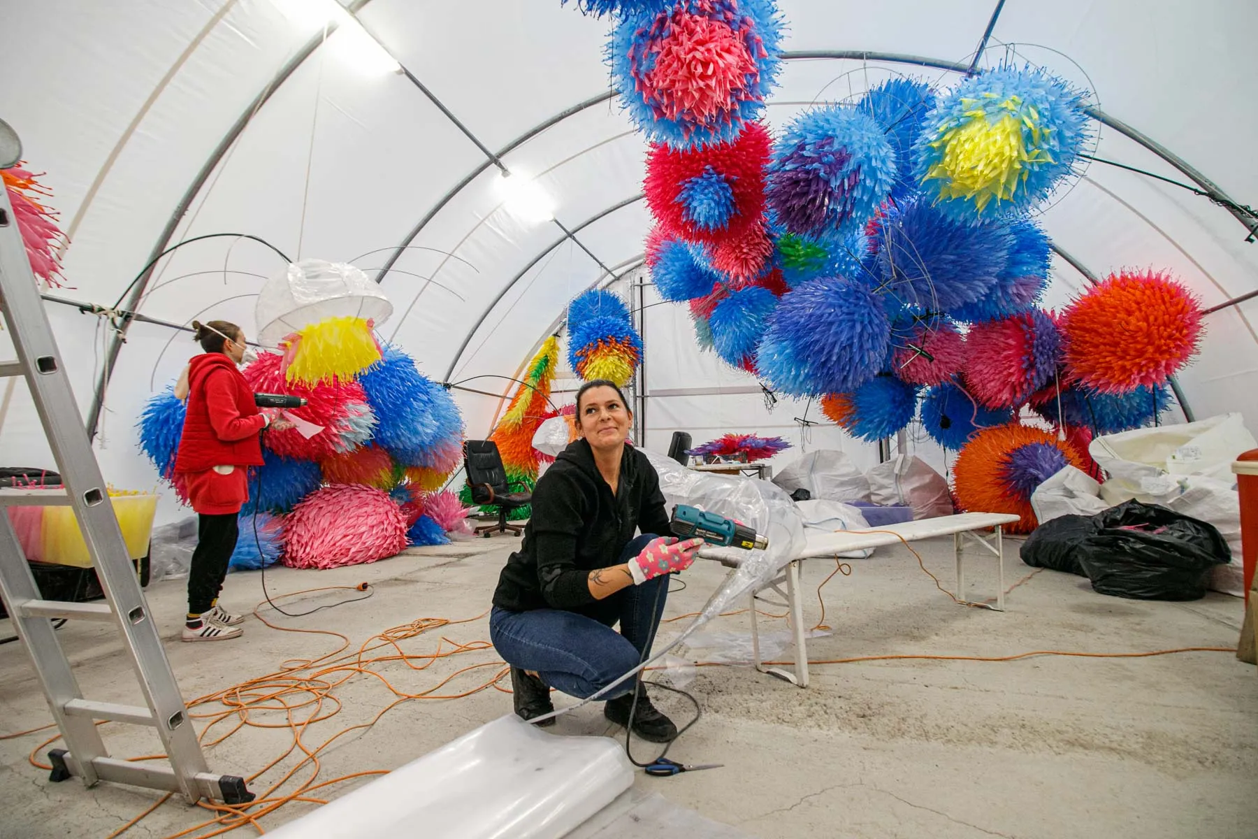 Kauno kalėdinės eglutės gaminimo darbai